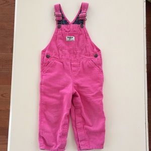 💖 Oshkosh PINK corduroy overalls 💖 18M